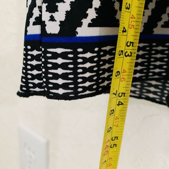 Sweet Storm Maxi Dress Women M Black White Abstract Cutout Southwestern Vacation - Picture 10 of 11